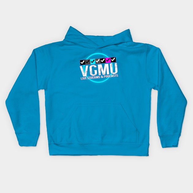 Video Game Mashup Logo Kids Hoodie by Theefury